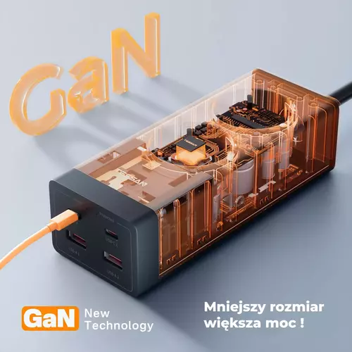 Zdjęcie produktu Listwa zasilająca TESSAN z ładowarką USB 30W - OUTLET 5
