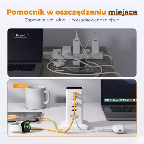 Zdjęcie produktu Stacja ładująca Tessan TS-CS04 4