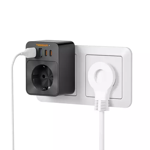 Zdjęcie produktu Gniazdo z ładowarką TESSAN USB 30W - OUTLET 10