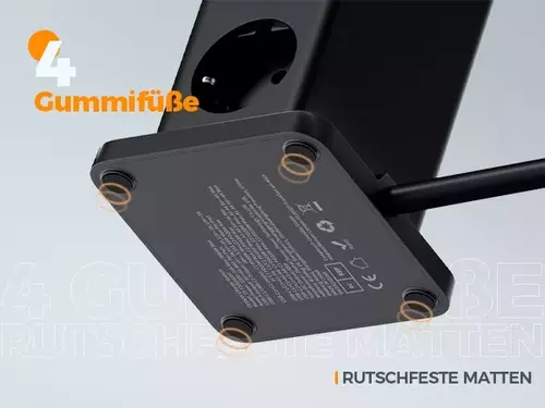 Zdjęcie produktu Nabiurkowa stacja Tessan zasilająco ładująca, 65W - OUTLET 8
