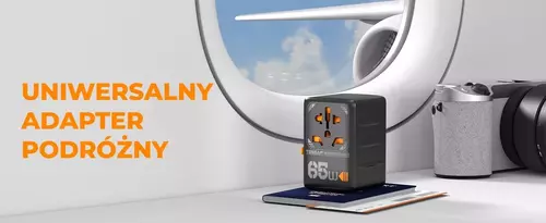 Zdjęcie produktu Uniwersalny adapter podróżny TESSAN z ładowarką USB 65W - OUTLET 8