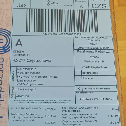 Zdjęcie produktu Etykiety termiczne 100x150 rolka 500 szt PREMIUM - NIEBIESKIE 4