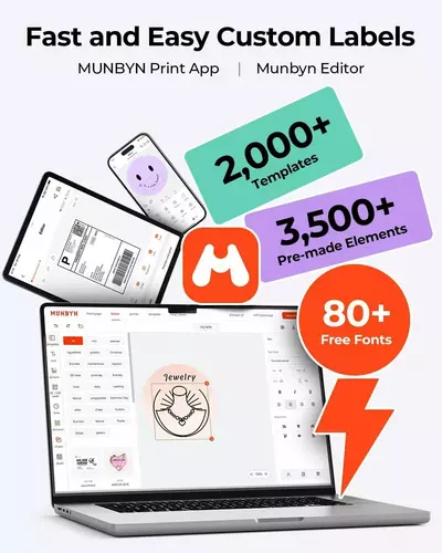 Zdjęcie produktu Drukarka termiczna do etykiet Munbyn RW403B - Outlet 10