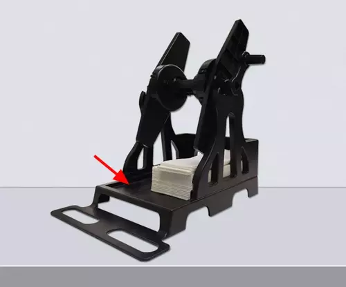 Zdjęcie produktu Dyspenser z korbką na etykiety do drukarek termicznych - OUTLET 8