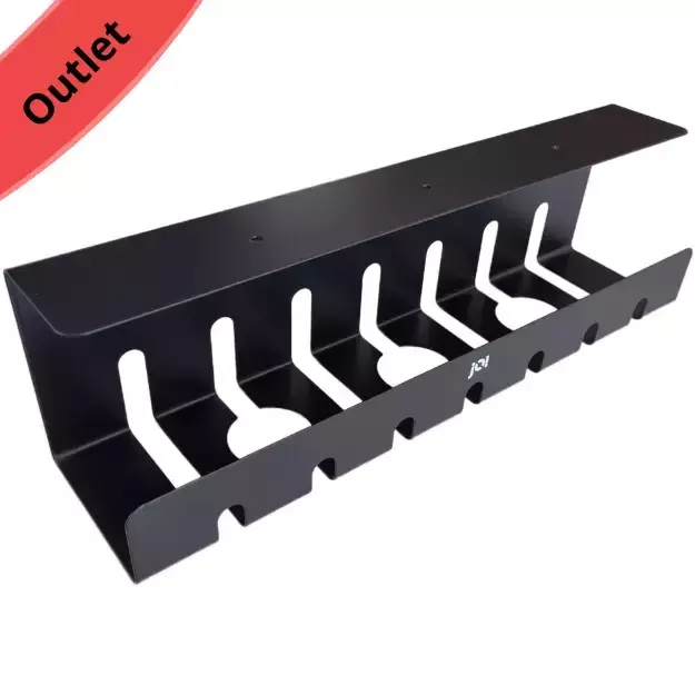 Zdjęcie produktu Organizer kabli 430x120x100 – czarny outlet 