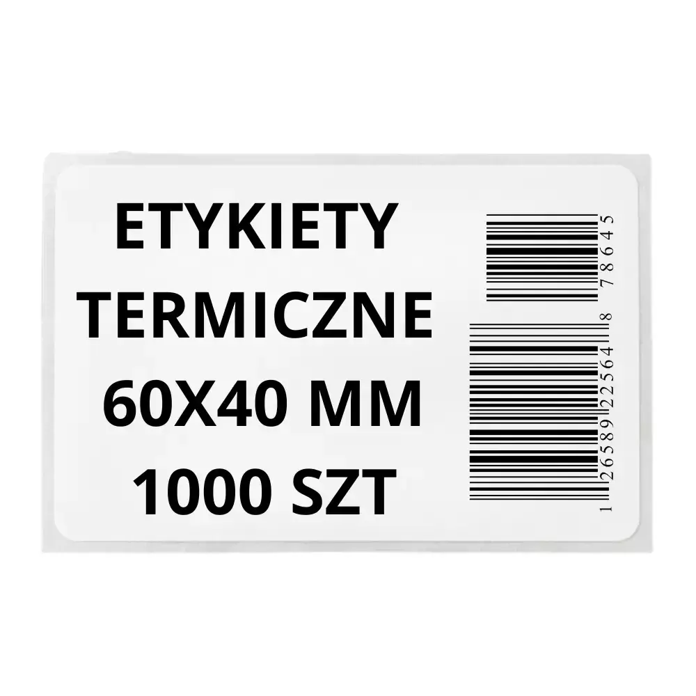 Zdjęcie produktu Etykieta termiczna 60x40 rolka 1000 szt