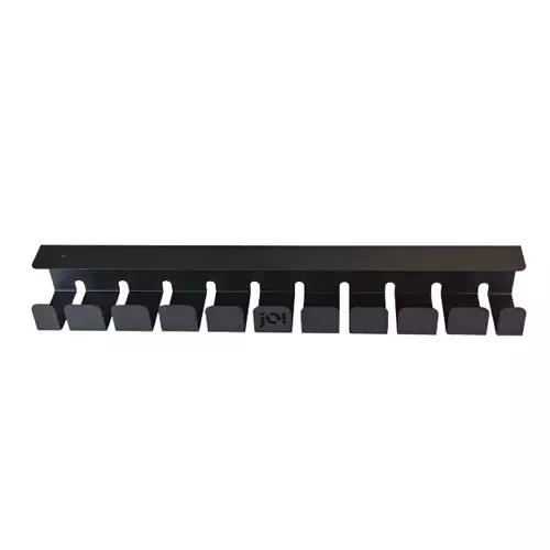 Zdjęcie produktu Organizer kabli 800x80x80 mm grzebień - czarny
