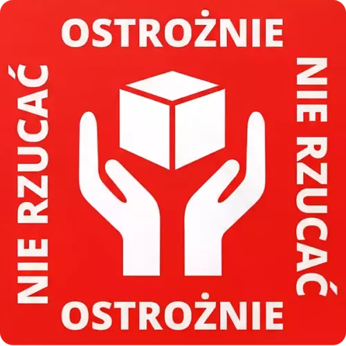 Zdjęcie produktu Etykieta termiczna 55x55 rolka 1000 szt. NIE RZUCAĆ