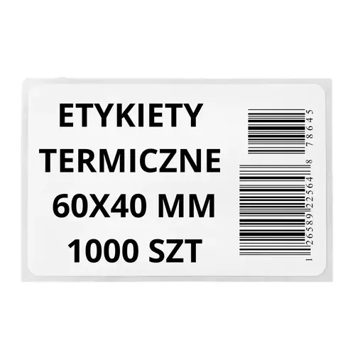 Zdjęcie produktu Etykieta termiczna 60x40 rolka 1000 szt